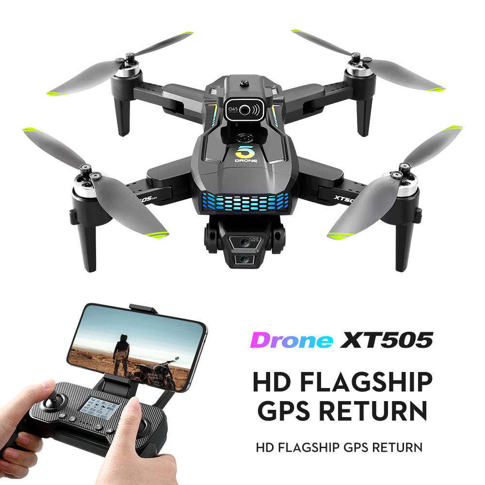 Kids Toys Helicopter - XT505 RC Drone 4K Dual Camera