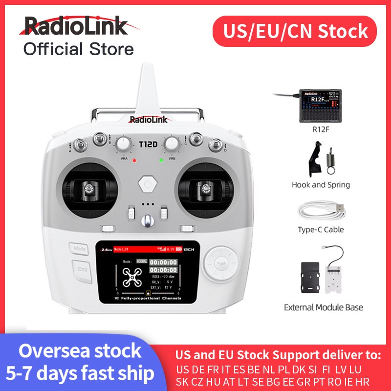 Kids Toys Remote Car - Radiolink T12D ELRS 12 Channels Transmitter,Receiver
