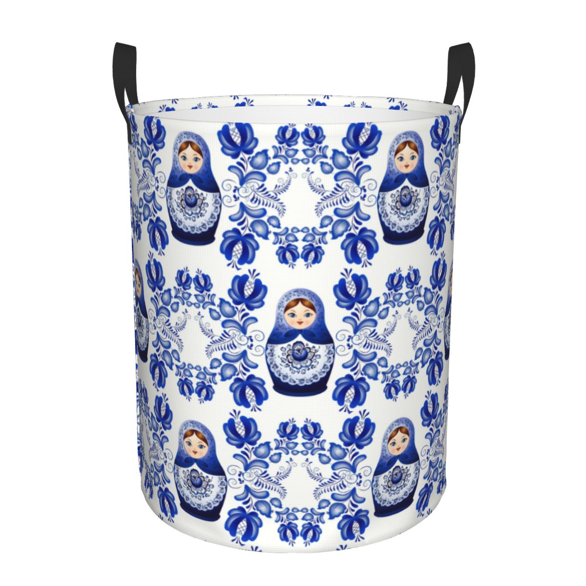 Kids Toys Basket - Custom Matryoshka Doll Russia Laundry Hamper