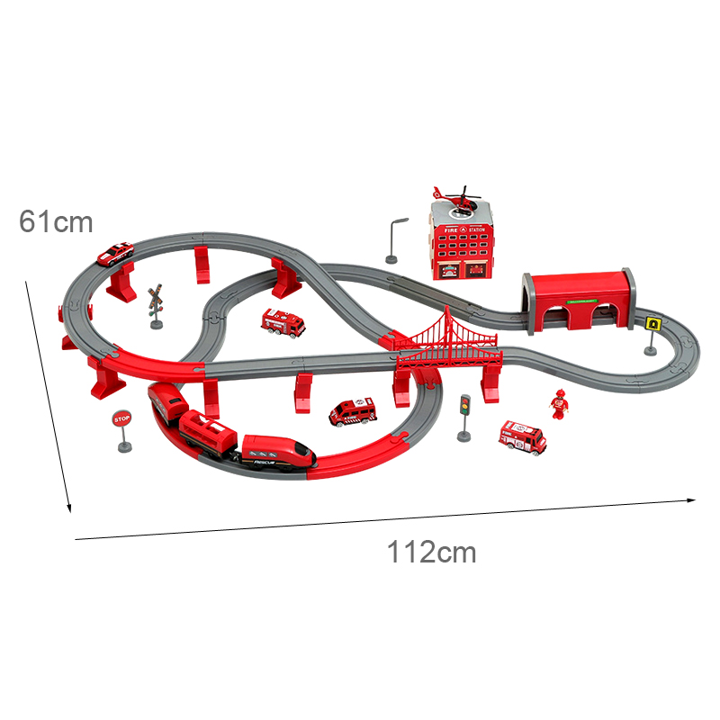 DIY Red Plastic Train Track Se - Kids Toys Brands review and price