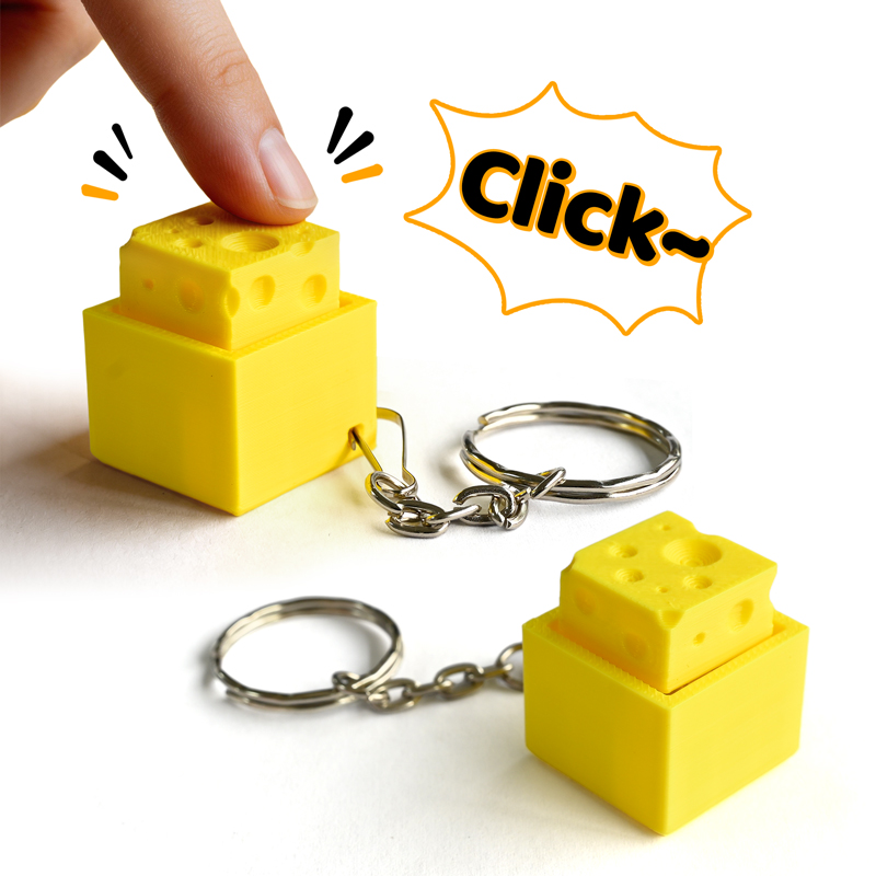 3D Printed Cheesy Key Fidget C - Kids Toys Return Gift review and price