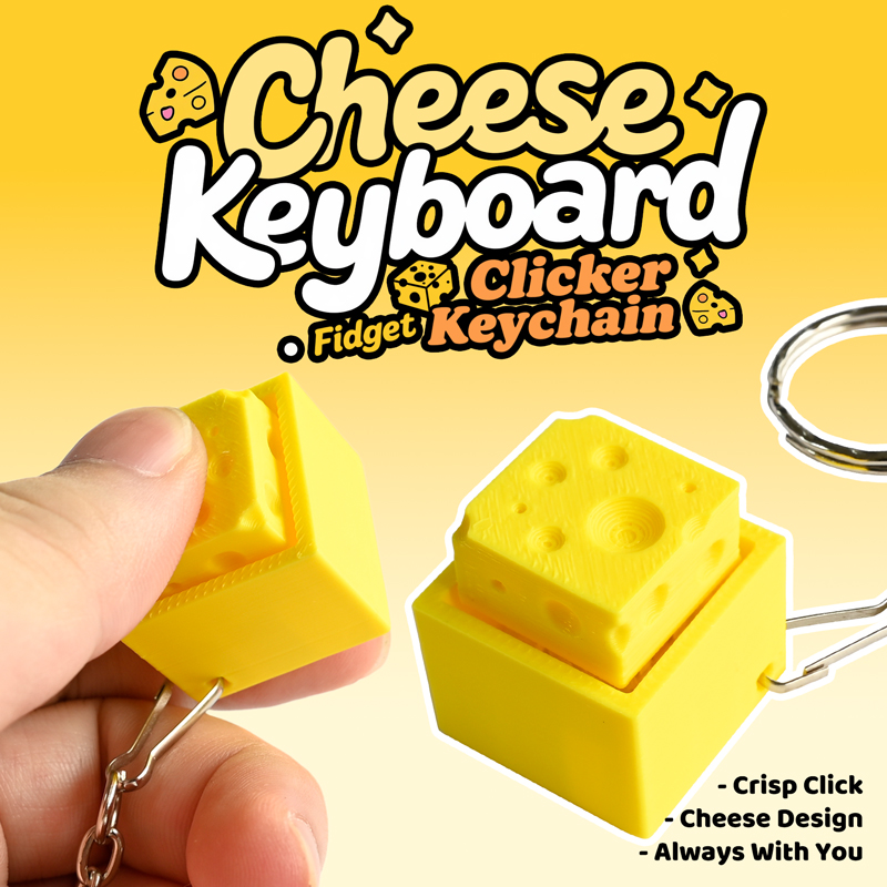 3D Printed Cheesy Key Fidget C - Kids Toys Return Gift review and price