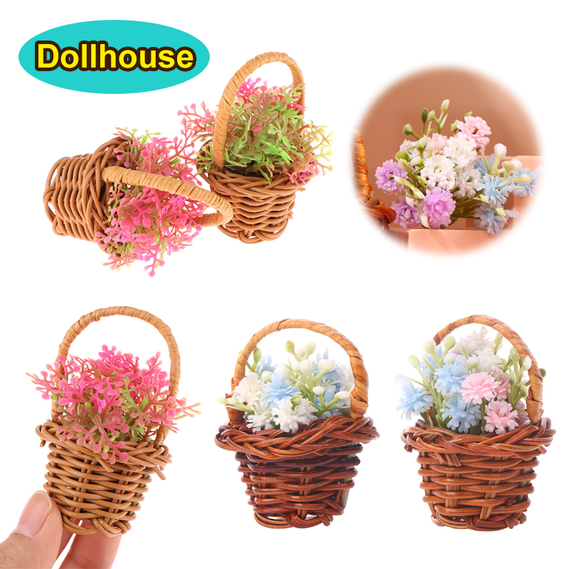 1Set 1:12 Dollhouse Miniature  - Kids Toys Basket review and price