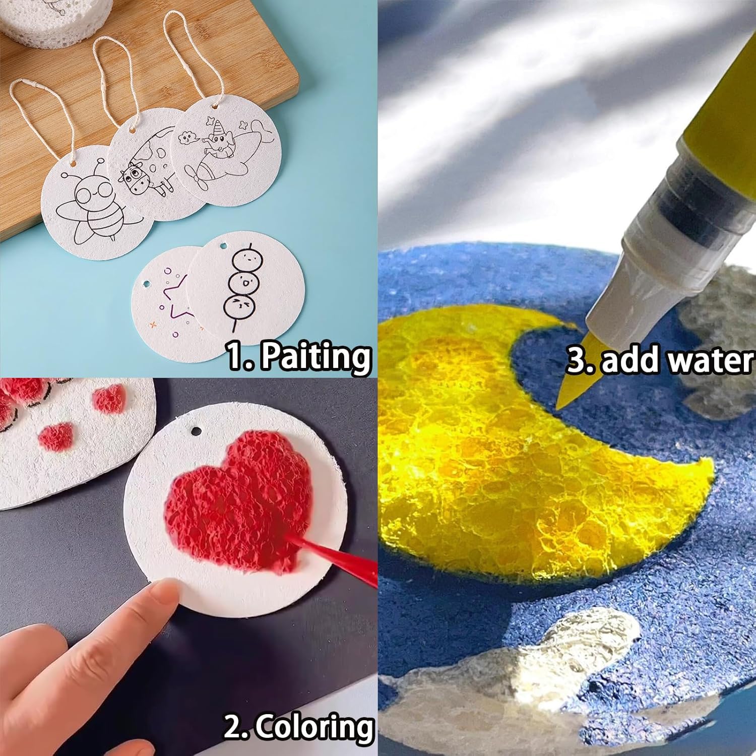 3D Puffy Foam Texture Painting - Kid Toys And Craft review and price