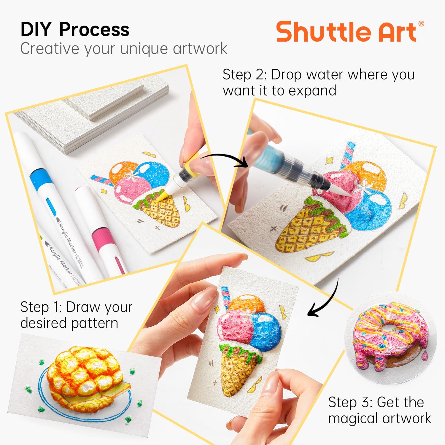 3D Puffy Foam Texture Painting - Kid Toys And Craft review and price