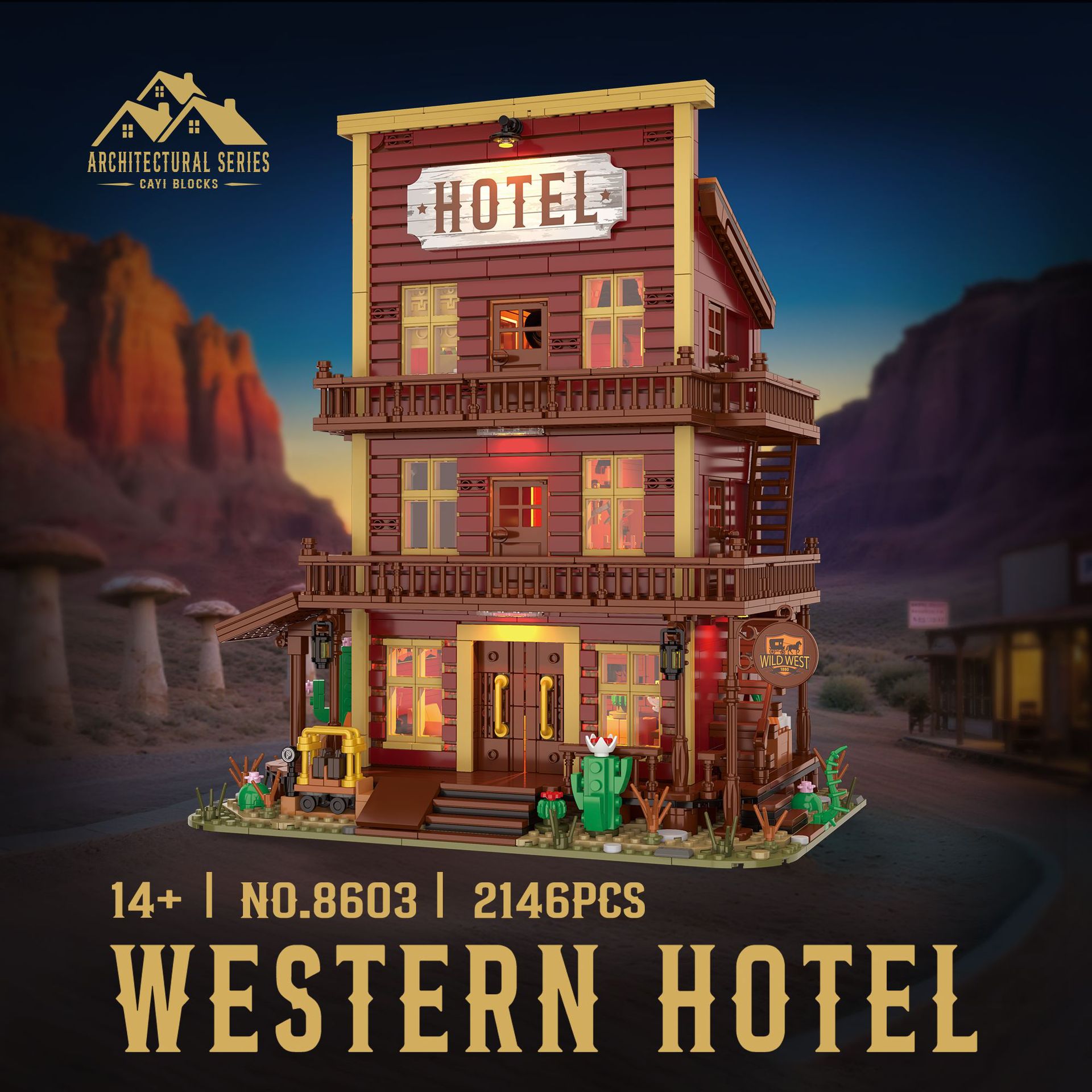 Western Hotel Cartoon Small Pa - Kids Toys Exhibition review and price