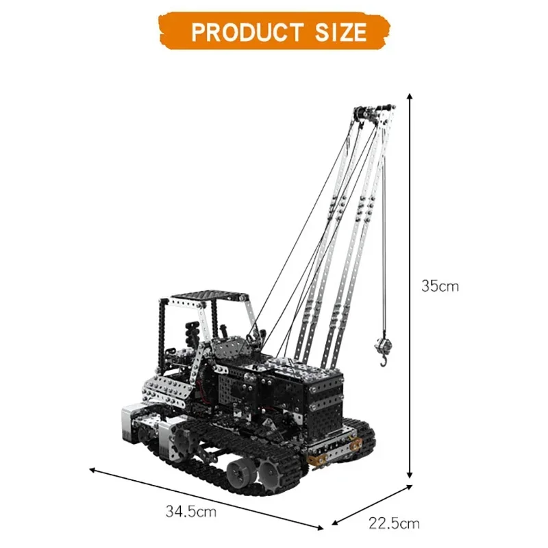 DIY Metal RC Crane Electric Ho - Kids Toys Remote Car review and price