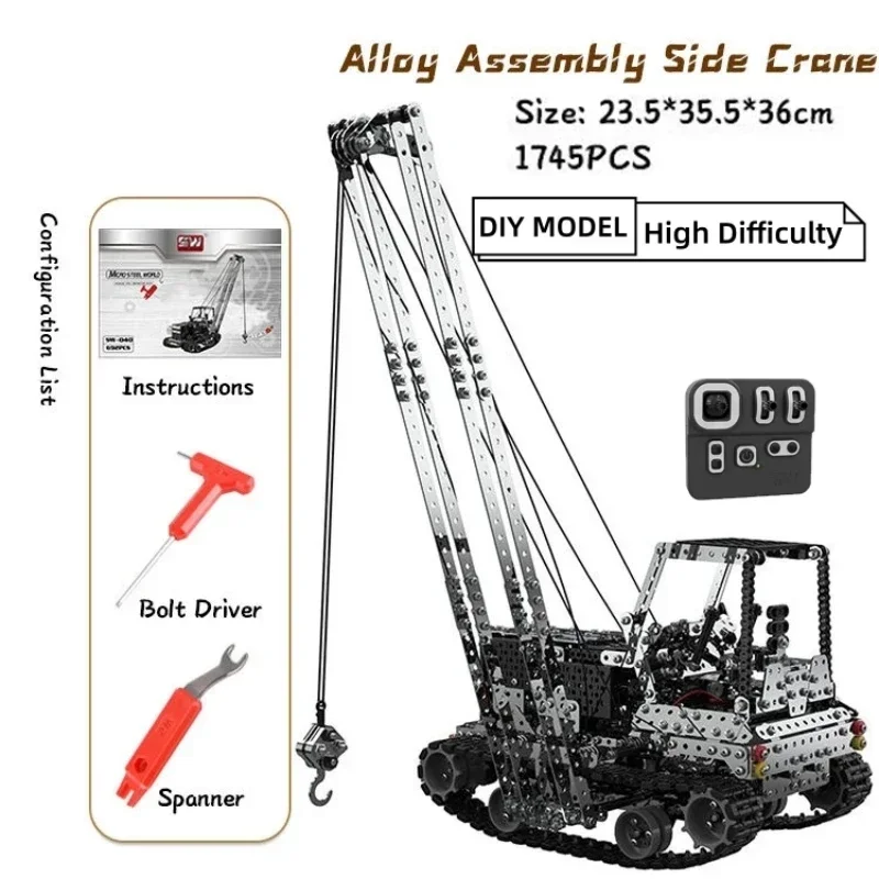 DIY Metal RC Crane Electric Ho - Kids Toys Remote Car review and price