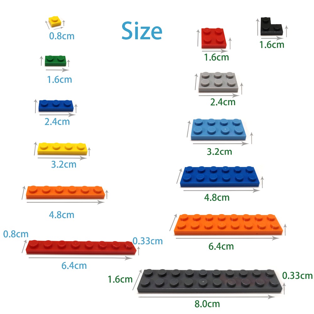 1000pcs 1x2 Dots DIY Building  - Kids Toys Under 1000 review and price
