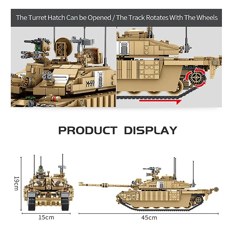 1687Pcs Military Tanks UK Chal - Kids Toys Uk review and price
