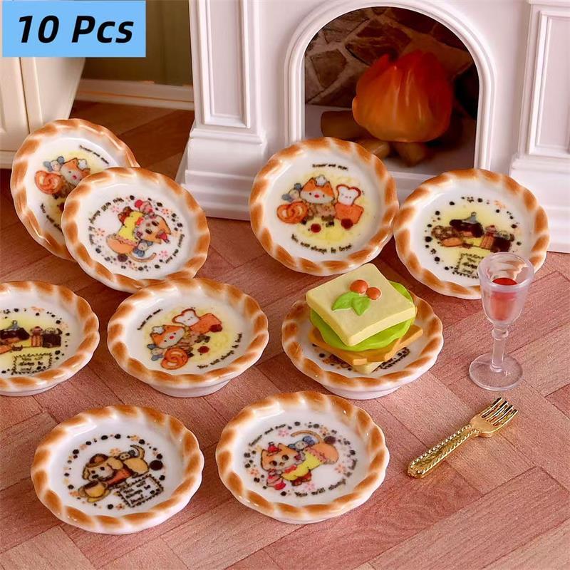 10Pcs/set Dollhouse Miniature  - Kids Toys Return Gift review and price