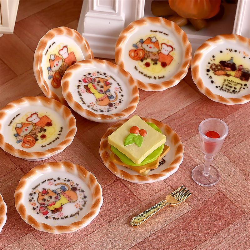 10Pcs/set Dollhouse Miniature  - Kids Toys Return Gift review and price
