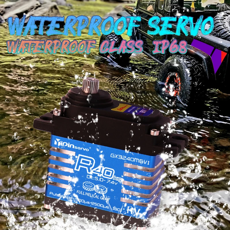 Waterproof IP68 RC Servo 40kg  - Kids Toys Remote Car review and price