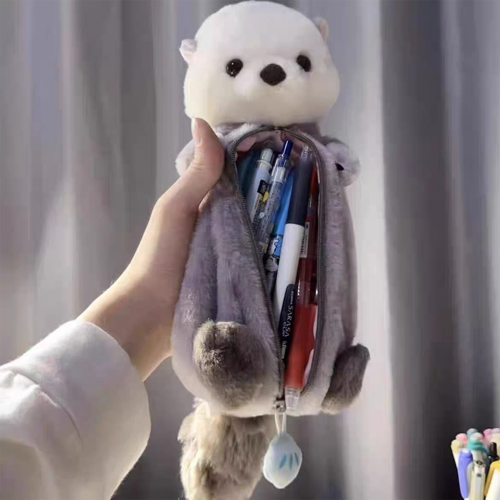 Creative Plush Toy Pencil Case - Kids Toys Bag review and price