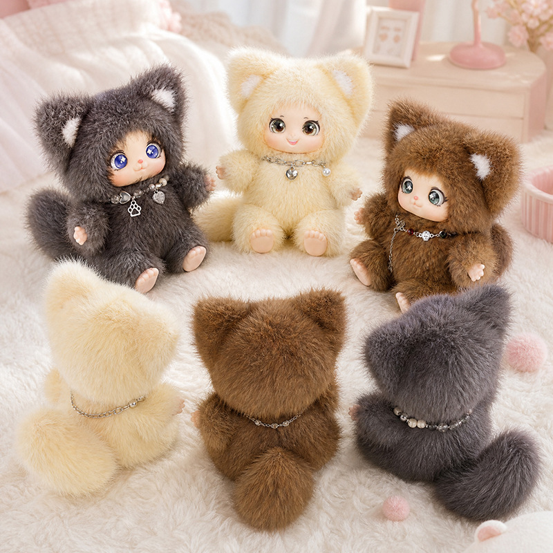 18cm New Cute Family Fox Plush - Kids Toys Bag review and price