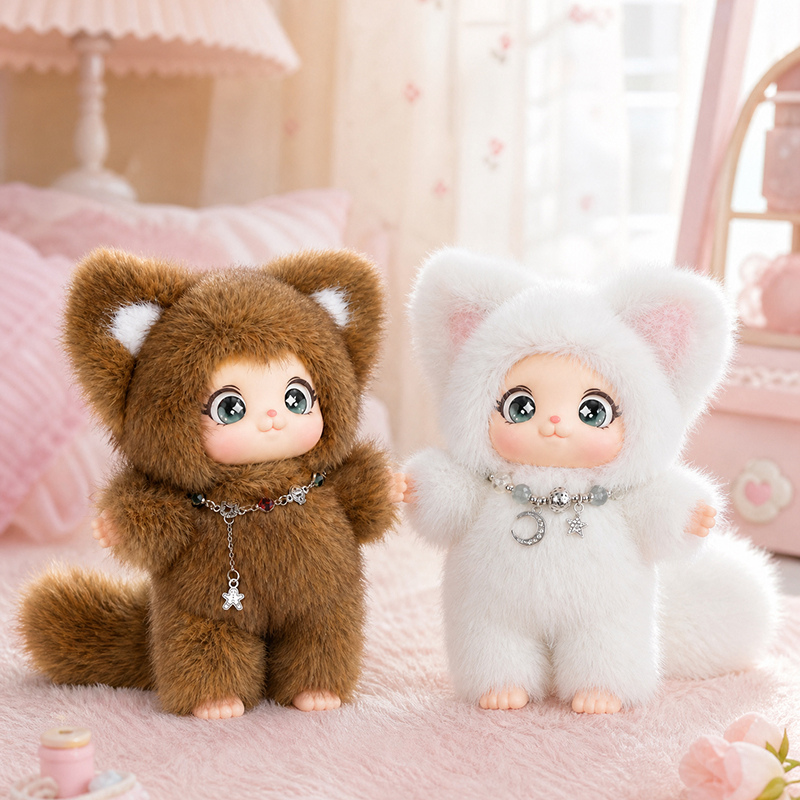 18cm New Cute Family Fox Plush - Kids Toys Bag review and price