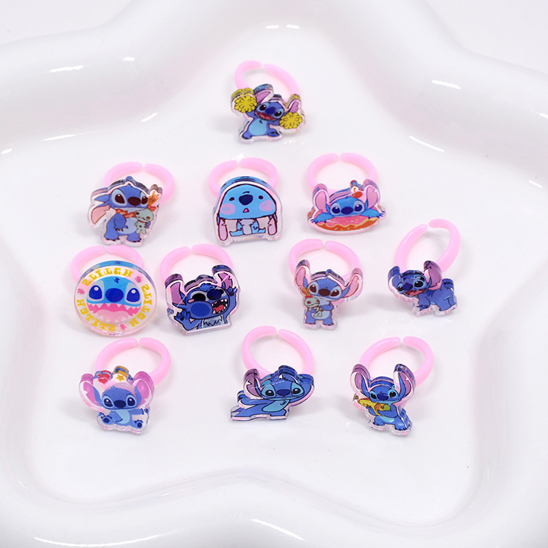 Stitch Acrylic Ring 10/20pcs K - Kids Toys Return Gift review and price