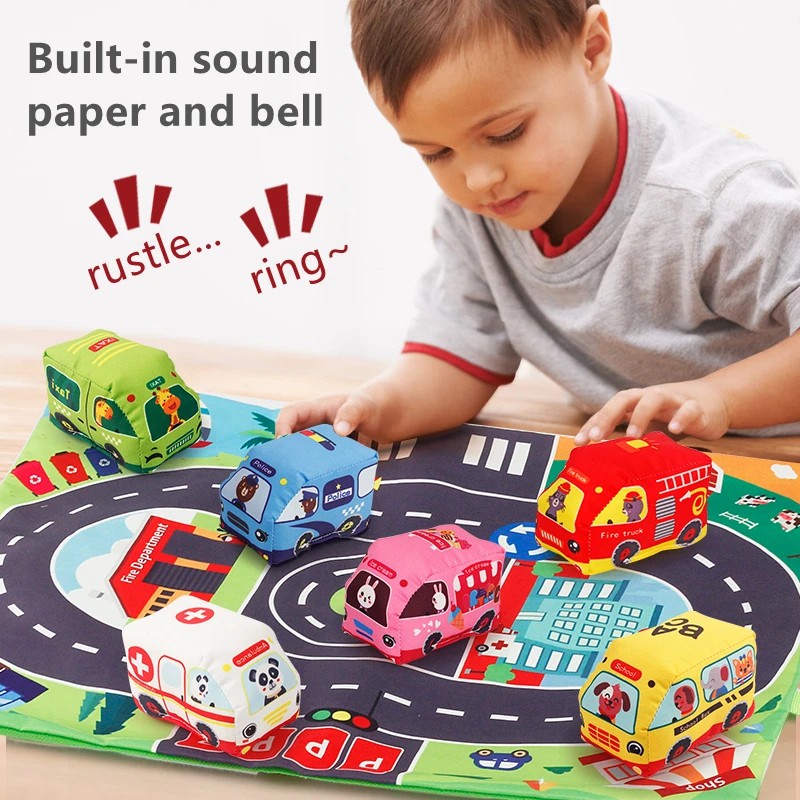Soft Car Toy Set with Play Mat - Kids Toys Variety review and price