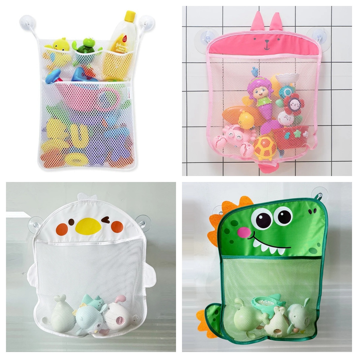 Baby Bathroom Mesh Bag Cartoon - Kids Toys Basket review and price