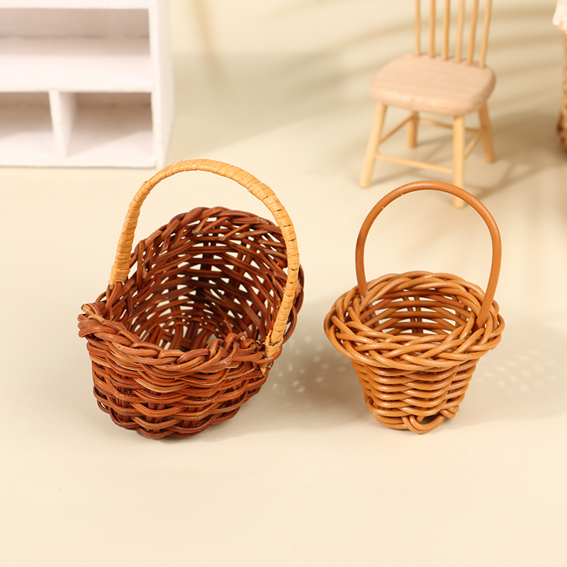*1Pc new Doll House Accessorie - Kids Toys Basket review and price