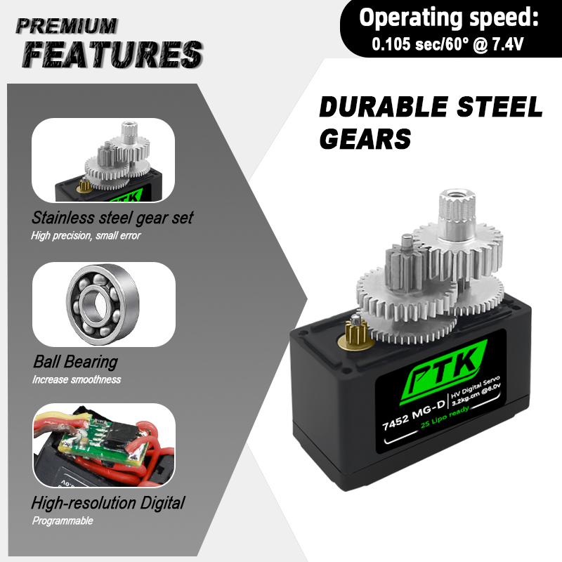 PTK 7452 MG-D 9g Digital Servo - Kids Toys Remote Car review and price