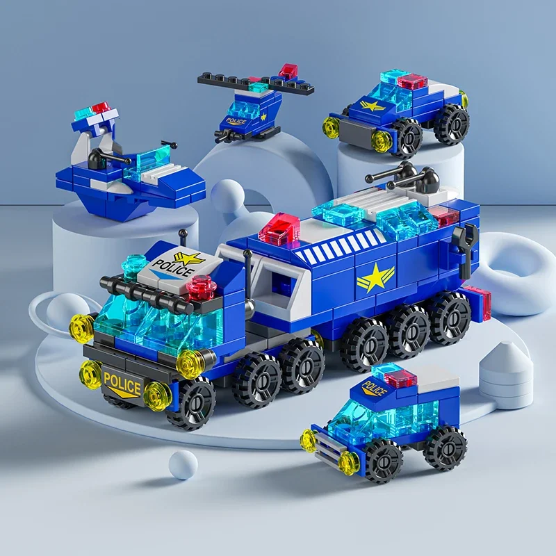 City Fire Car Building Blocks  - Kids Toys Helicopter review and price