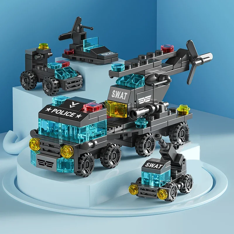 City Fire Car Building Blocks  - Kids Toys Helicopter review and price